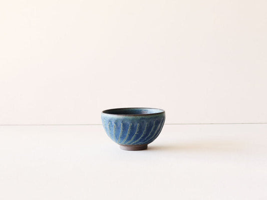窯変 ねじり縞 茶碗 小 波佐見焼 ホワイト
