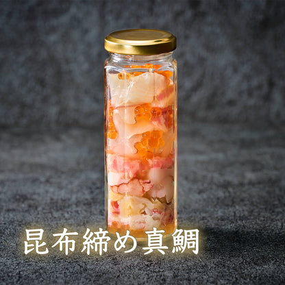 【コトブキウミサチコラボ】コトブキ海鮮丼&KIWAKOTO 器のBOTAN 水(青磁) とTSUBAKI霙(白結晶)  セット