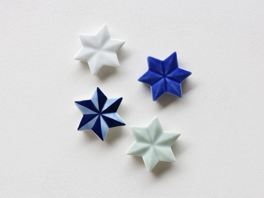 麻の葉 箸置き 有田焼 青磁