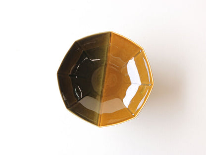 キャメル掛け分け 八角大鉢 有田焼