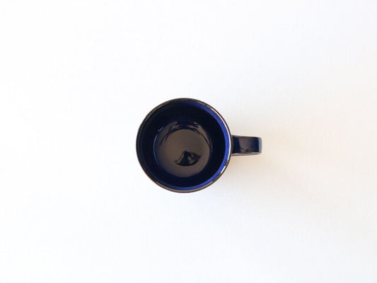 ワラ白／ブルー釉 丸マグカップ 波佐見焼 ブルー