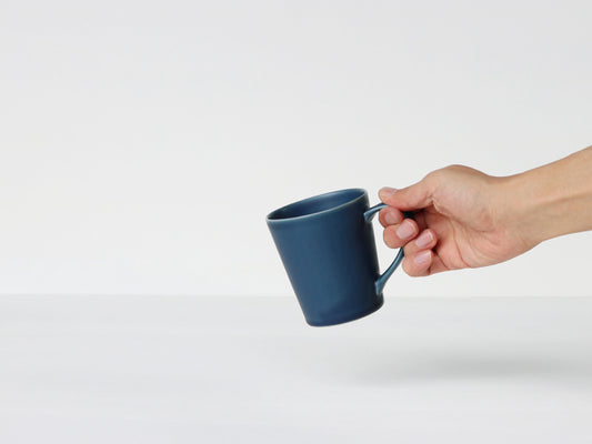 マット釉 ネスティングハンドルマグ 有田焼 ブルー