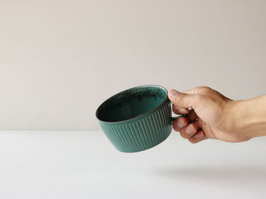 ダスマクフラワー(グリーン)スープマグ