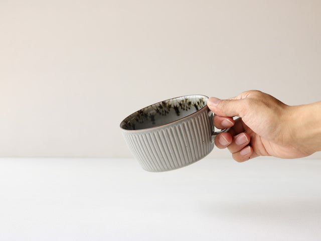 ダスマクフラワー(グレー)スープマグ